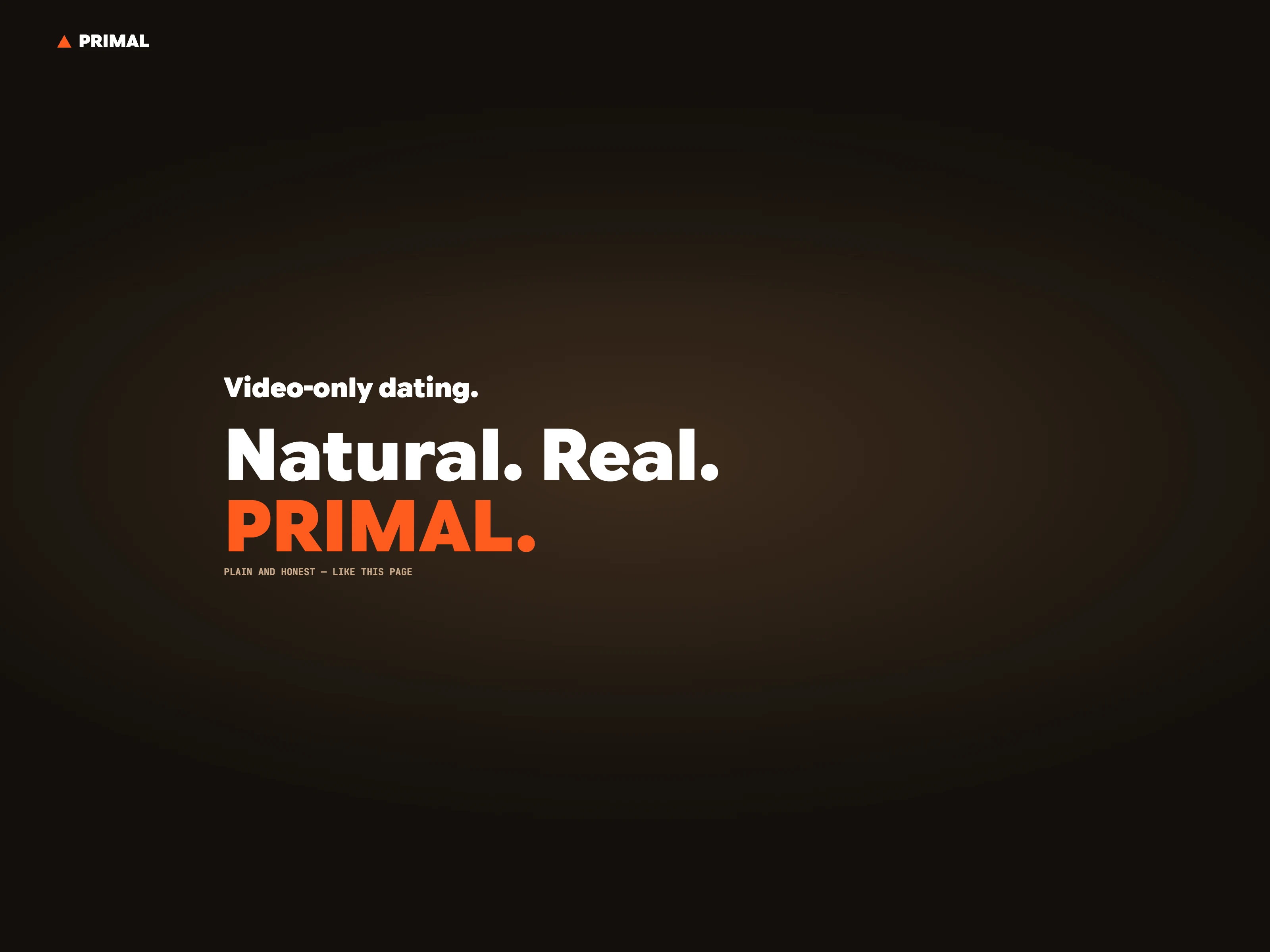 Screenshot of primal.dating